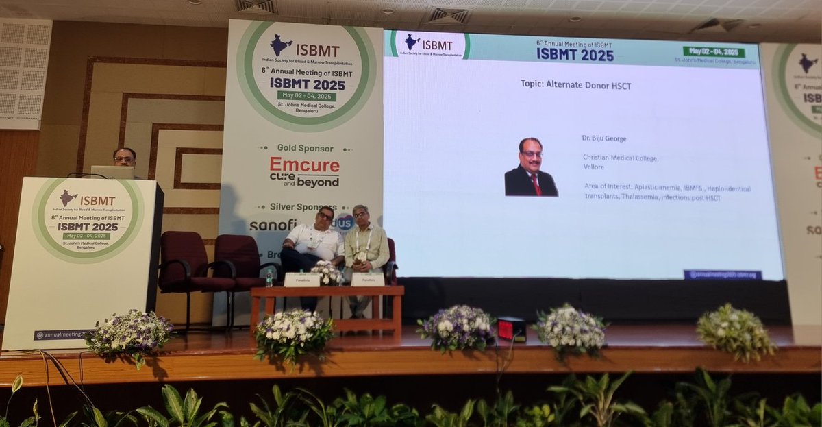 Alternate donor transplant for Aplastic Anemia by Dr Biju George

#ISBMT2025