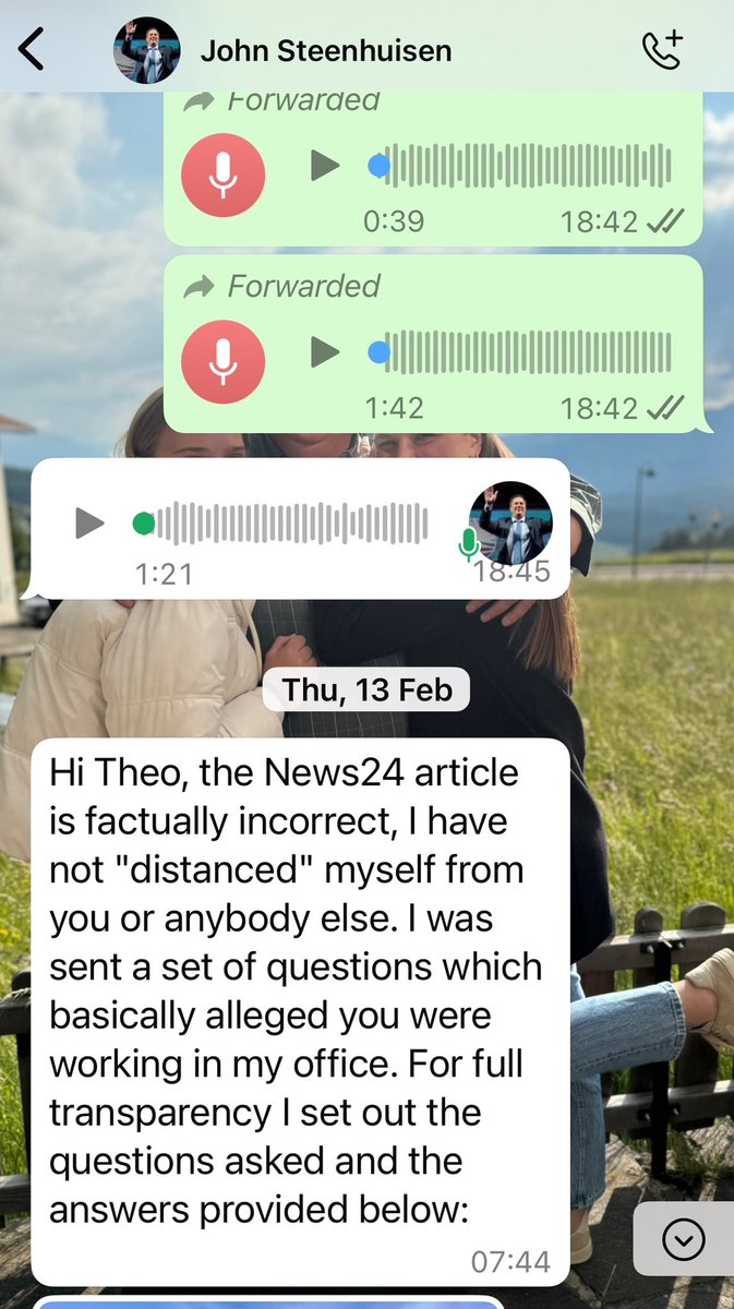 TheoDJager's tweet photo. @News24 News24 falsely reported 13/2/2025 that Min John Steenhuisen distanced himself from me, after my criticism of the draconian new expropriation act. They also falsely claimed that Akkerland was never expropriated, despite this๐court order. Same character assassin reporters https://t.co/IX150CSu6t