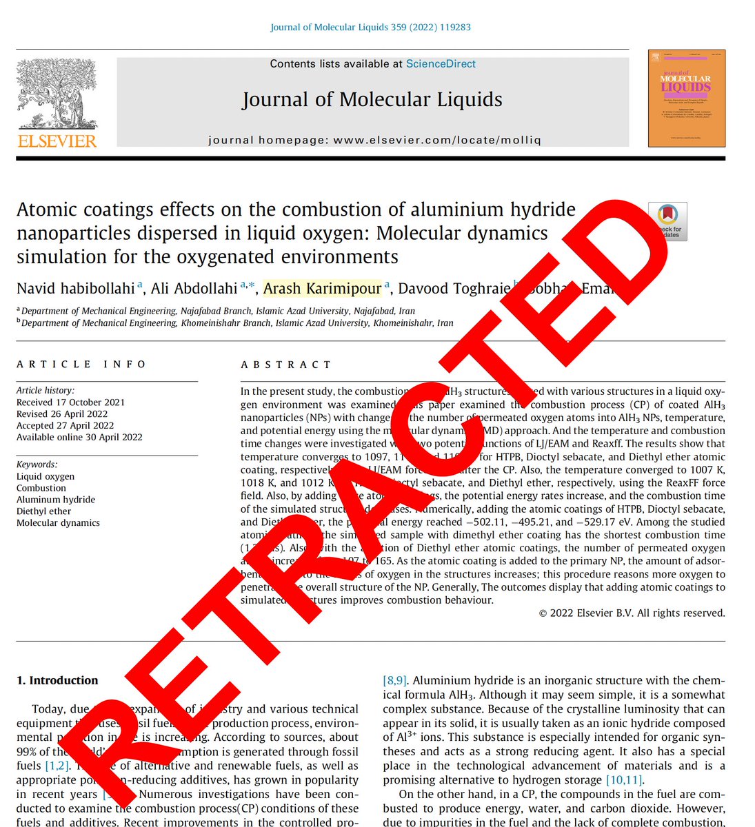 Turns out that this #fraud already has 12 (!) retractions! He is on his way to the <a href="/RetractionWatch/">Retraction Watch</a> leaderboard! He already had 2 so he has 14 at the moment!