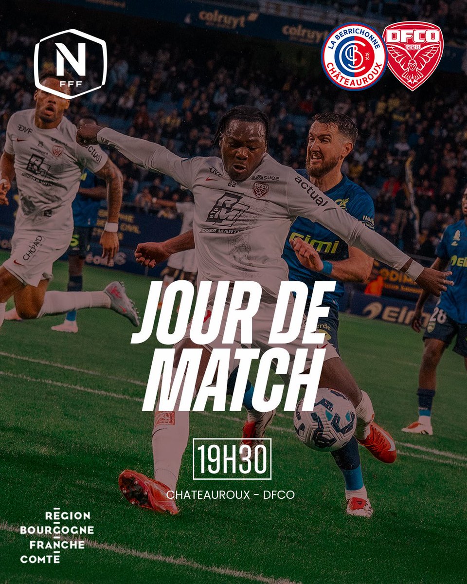 Dijon FCO (@dfco_officiel) on Twitter photo ๐
JOUR DE MATCH
๐<a href="/LaBerrichonne/">La Berrichonne de Chรขteauroux</a>
๐๏ธStade Gaston-Petit
๐Chรขteauroux
โ๏ธ19h30
๐บdfco.fr
#LBFCDFCO ๐
JOUR DE MATCH
๐<a href="/LaBerrichonne/">La Berrichonne de Chรขteauroux</a>
๐๏ธStade Gaston-Petit
๐Chรขteauroux
โ๏ธ19h30
๐บdfco.fr
#LBFCDFCO
