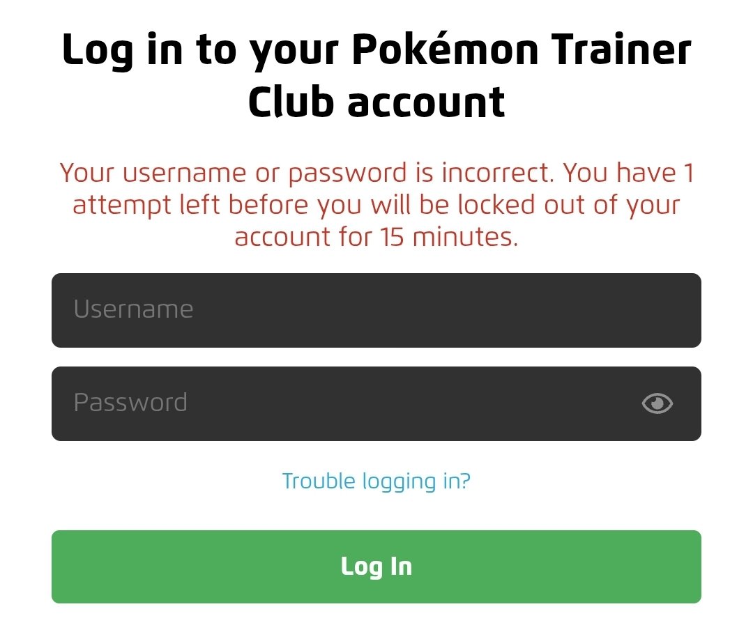 RedOakVoice's tweet photo. @NianticHelp I've been trying to log in to Pokemon go for quite some time but always get this message even though I've verified that I'm using all the right information. I've done the AI helper and that didn't seem to understand. Any help? I've even reset my PW and still get this https://t.co/bq6JpEsfVf