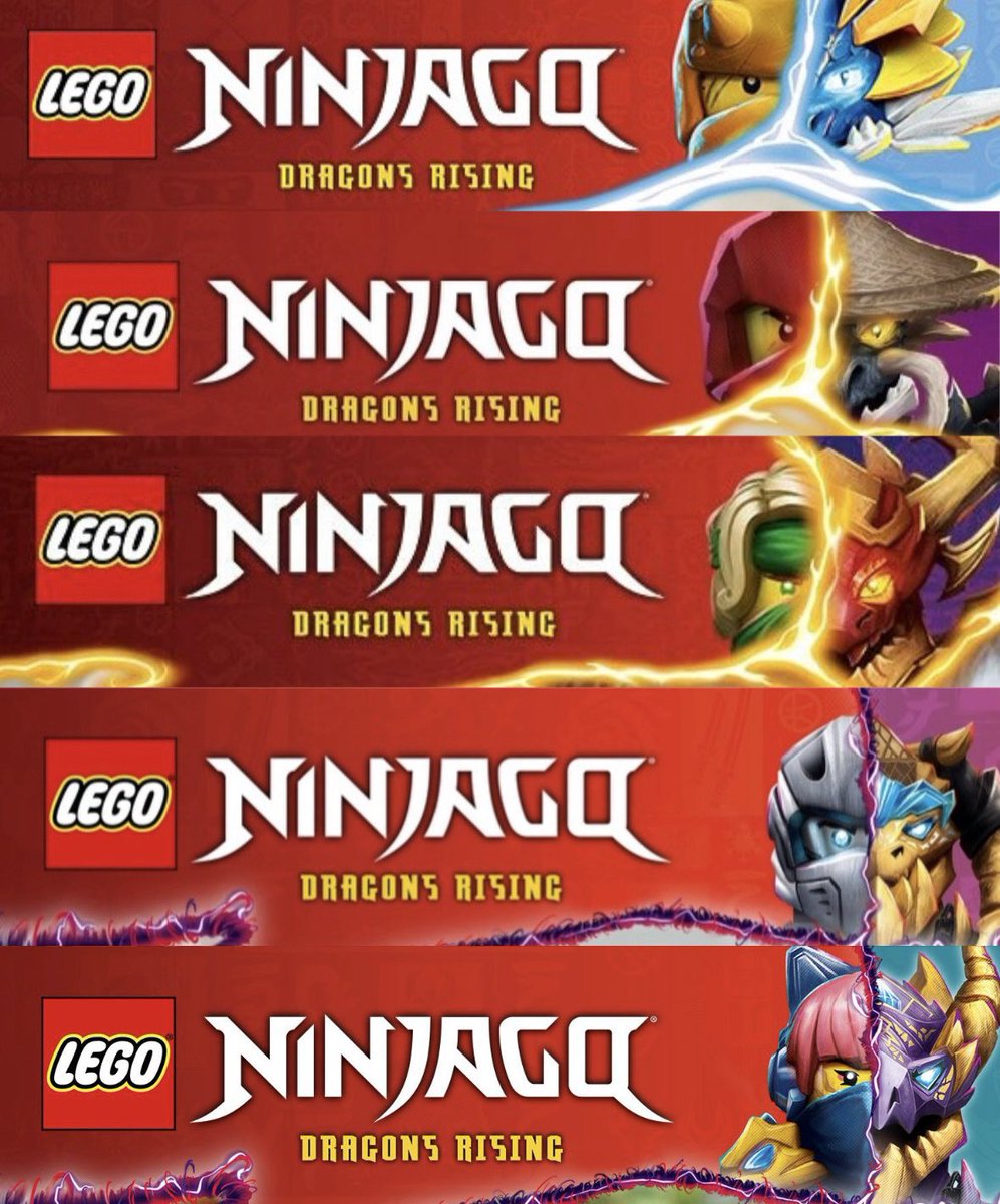 mercfusion18's tweet image. Updated: Every Dragon’s Rising Set box logo so far! #Ninjago