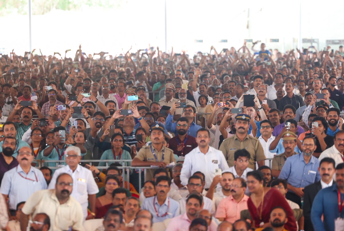 narendramodi's tweet photo. Inauguration of the Vizhinjam Port in Kerala is significant for India’s maritime sector. People have been waiting for this port for many years. It will boost trade, commerce and will be particularly beneficial for Kerala’s economy. 

Here are glimpses from today’s programme in Thiruvananthapuram.