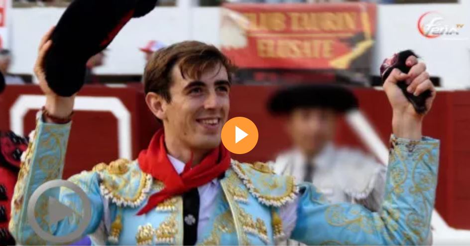 VIDEO. Aire-sur-l'Adour. Oreja de Pepe Luis Cirugeda con un Palha de vuelta feria.tv/video/4501/air…