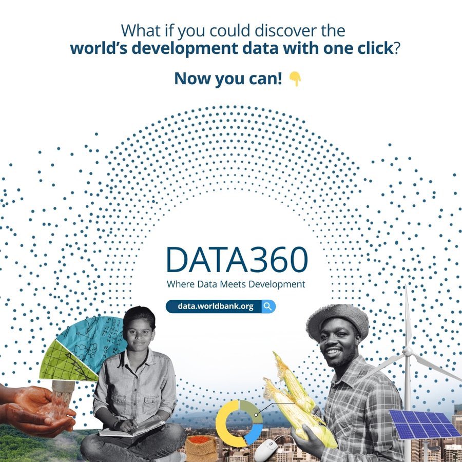 FutureGov (@futuregov_) on Twitter photo What if you could discover the world’s development data with one click?
Meet #Data360, <a href="/WorldBank/">World Bank</a>’s new hub for social, economic & development insights.
🔎 Explore up to 300 million data points and 11,000 indicators in one place: wrld.bg/6iaf50VKW88
#FutureGovInstitutions What if you could discover the world’s development data with one click?
Meet #Data360, <a href="/WorldBank/">World Bank</a>’s new hub for social, economic & development insights.
🔎 Explore up to 300 million data points and 11,000 indicators in one place: wrld.bg/6iaf50VKW88
#FutureGovInstitutions