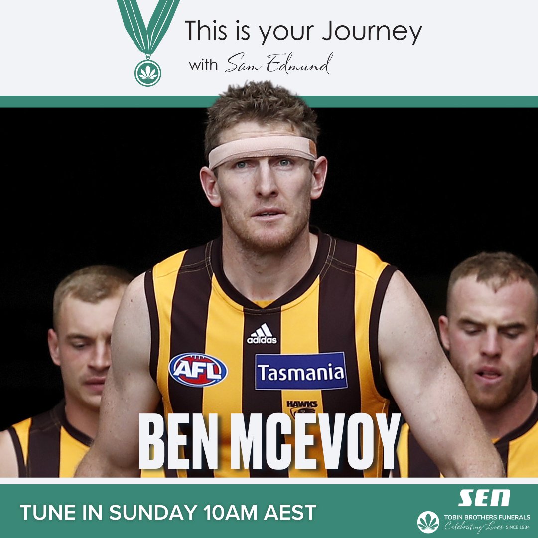 This Is Your Journey (@tiy_journey) on Twitter photo SUNDAY | <a href="/Sammy__Edmund/">Sam Edmund</a> speaks to two-time premiership Hawk Ben McEvoy!
Tune in from 10am AEST!
All thanks to <a href="/tobinbrothers/">James MacLeod OAM</a> - Celebrating Lives. SUNDAY | <a href="/Sammy__Edmund/">Sam Edmund</a> speaks to two-time premiership Hawk Ben McEvoy!
Tune in from 10am AEST!
All thanks to <a href="/tobinbrothers/">James MacLeod OAM</a> - Celebrating Lives.