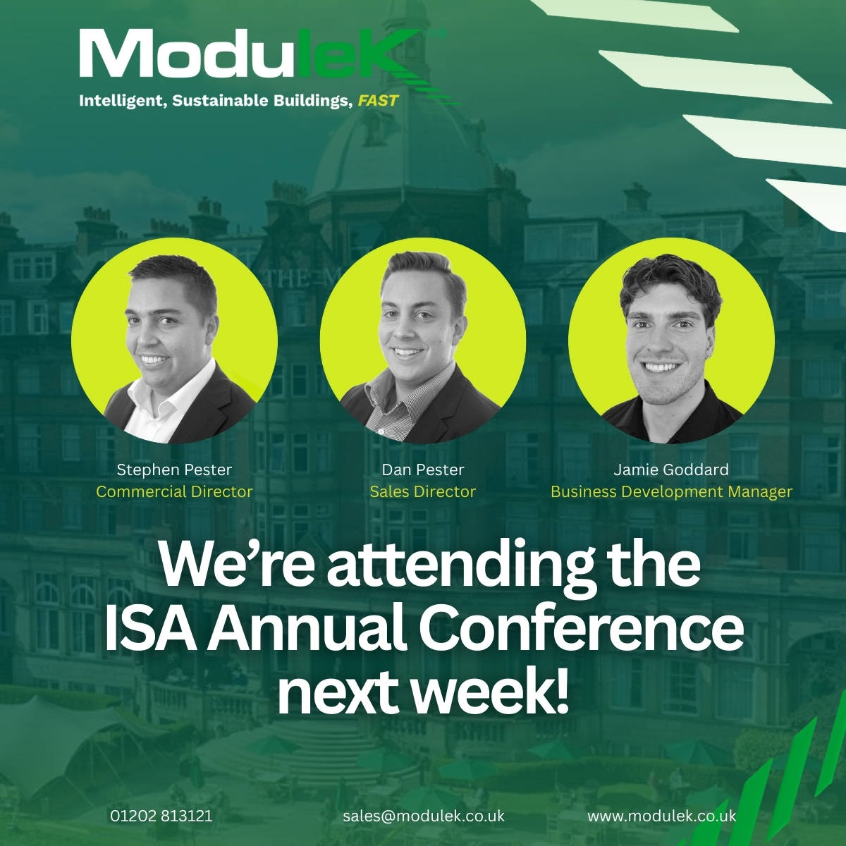Modulekltd's tweet image. Modulek is excited to join the Independent Schools Association Annual Conference from 8–10 May at Harrogate Majestic Hotel. Connect with us to explore how our modular buildings enhance facilities, support growth, and create revenue. Say hello!

#ISA2025AC #ModularEducation