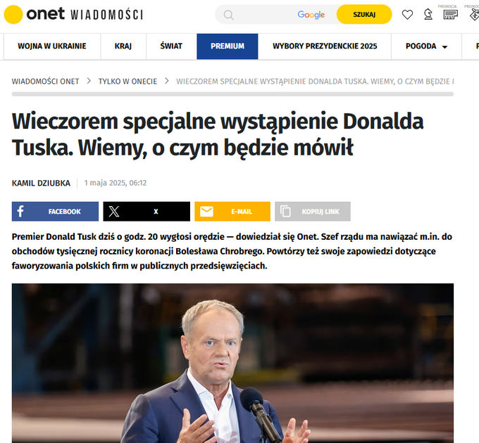 Fakt, że jest to uznaniowe (czasem włączają tę opcję, czasem nie) pokazuje, że doskonale wiedzą, co to za narzędzie. Przy info o wczorajszym orędziu Tuska taka opcja była wyłączona: