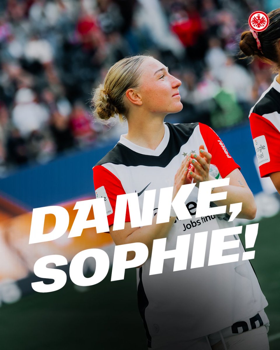 EintrachtFrauen's tweet photo. Wir werden uns am Sonntag von drei weiteren Spielerinnen verabschieden 😢

Danke, Carlotta Wamser, Anna Aehling und Sophie Nachtigall für euren Einsatz und die besondere gemeinsame Zeit! Wir wünschen euch nur das Beste für euren weiteren Weg! 🫶

#SGE #EintrachtFrauen https://t.co/RUoWurQieB