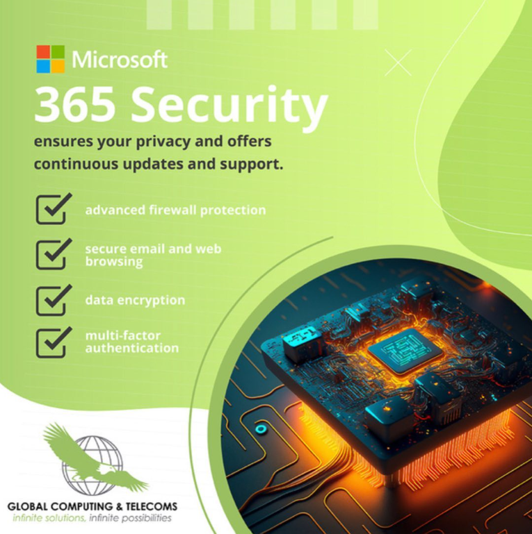 global_gct's tweet image. Microsoft 365 Security safeguards your privacy while keeping you updated and ahead in tech.
#GlobalComputing #Microsoft365 #CyberSecurity #SecureTech #TechRevolution #DigitalInnovation #TechSolutions #LeadingTechnology #ICT