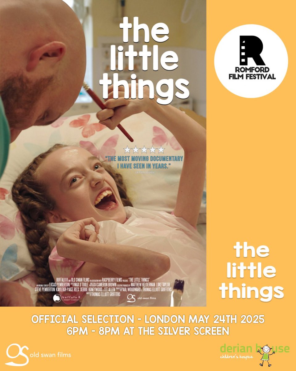 Old Swan Films (@oldswanfilms) on Twitter photo Weโre thrilled to announce that The Little Things has been officially selected for the <a href="/RomfordFilmFest/">Romford Film Festival</a> 2025!
This story continues to touch hearts across the UK, thank you for joining us on this journey.
#TheLittleThings #RomfordFilmFest #Documentary
<a href="/Buffalo8Pro/">Buffalo 8</a> <a href="/DerianHouse/">Derian House Children's Hospice</a> Weโre thrilled to announce that The Little Things has been officially selected for the <a href="/RomfordFilmFest/">Romford Film Festival</a> 2025!
This story continues to touch hearts across the UK, thank you for joining us on this journey.
#TheLittleThings #RomfordFilmFest #Documentary
<a href="/Buffalo8Pro/">Buffalo 8</a> <a href="/DerianHouse/">Derian House Children's Hospice</a>