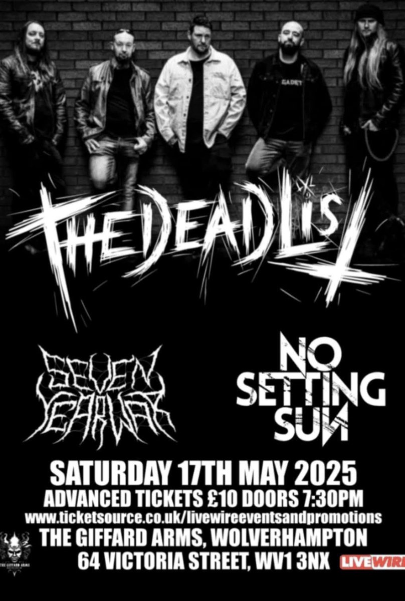 This month we have 2 amazing shows for you 🔥

2/5 Leos Red Lion GRAVESEND
17/5 Giffard Arms WOLVERHAMPTON

2 brand new venues for us to play and we can’t wait to see you there!🤘

Tickets available HERE linktr.ee/nosettingsun

 #newrockmusic #altmetal #altrock #livegigs #uktour