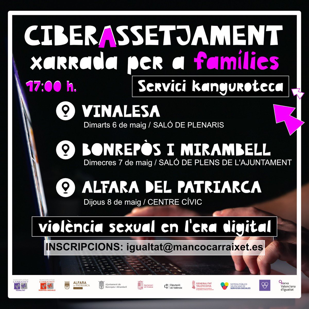 Talleres para familias en Vinalesa, Bonrepos y Alfara del Patriarca . #violenciasexualenlasredes