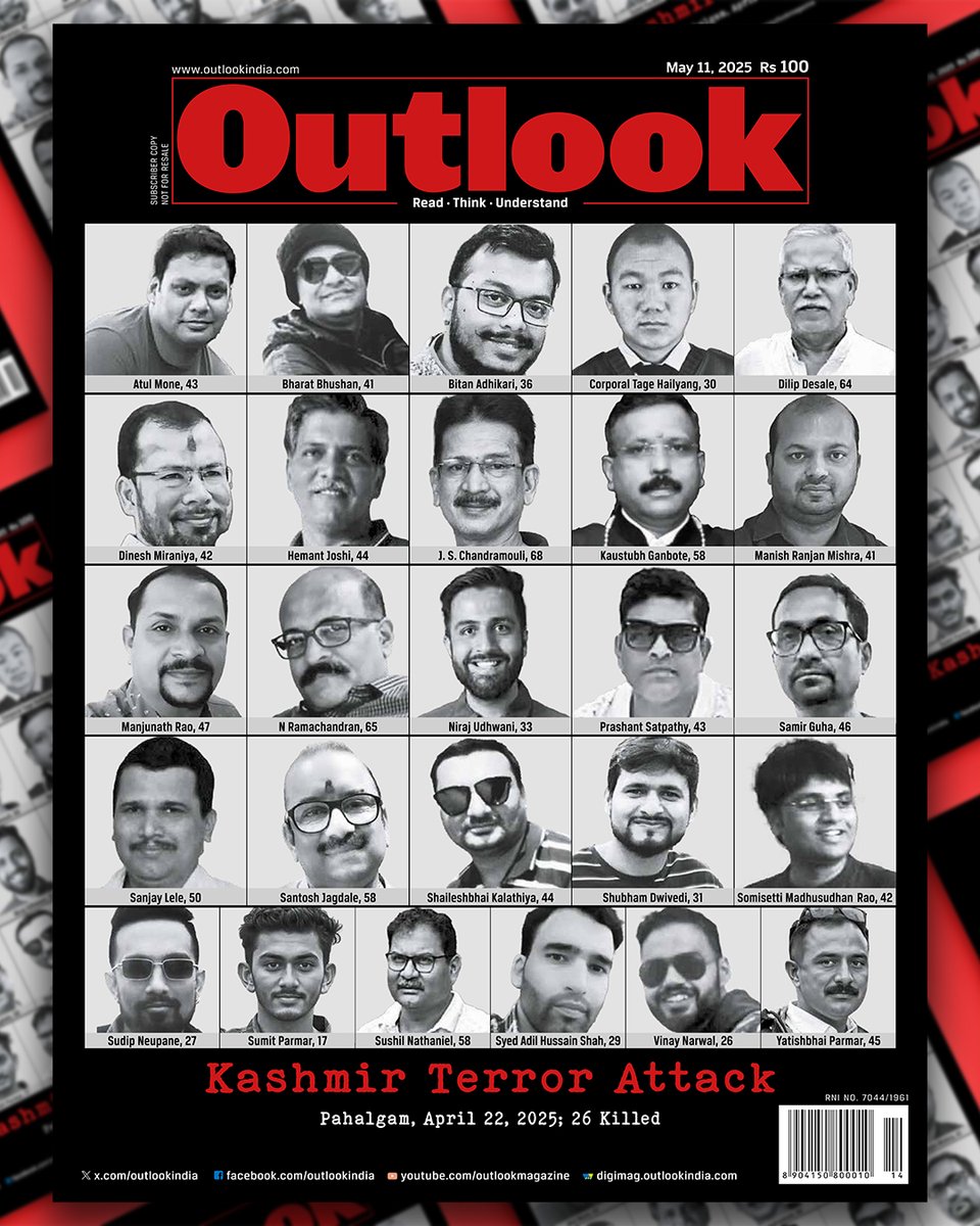 #OutlookMagazine Available on Amazon | In July 2016, militant leader Burhan Wani, 22, was killed in a gun battle with government forces in Kukernag, Anantnag. Despite restrictions on movement, thousands assembled in Tral, Wani’s hometown, to participate in his funeral prayers.