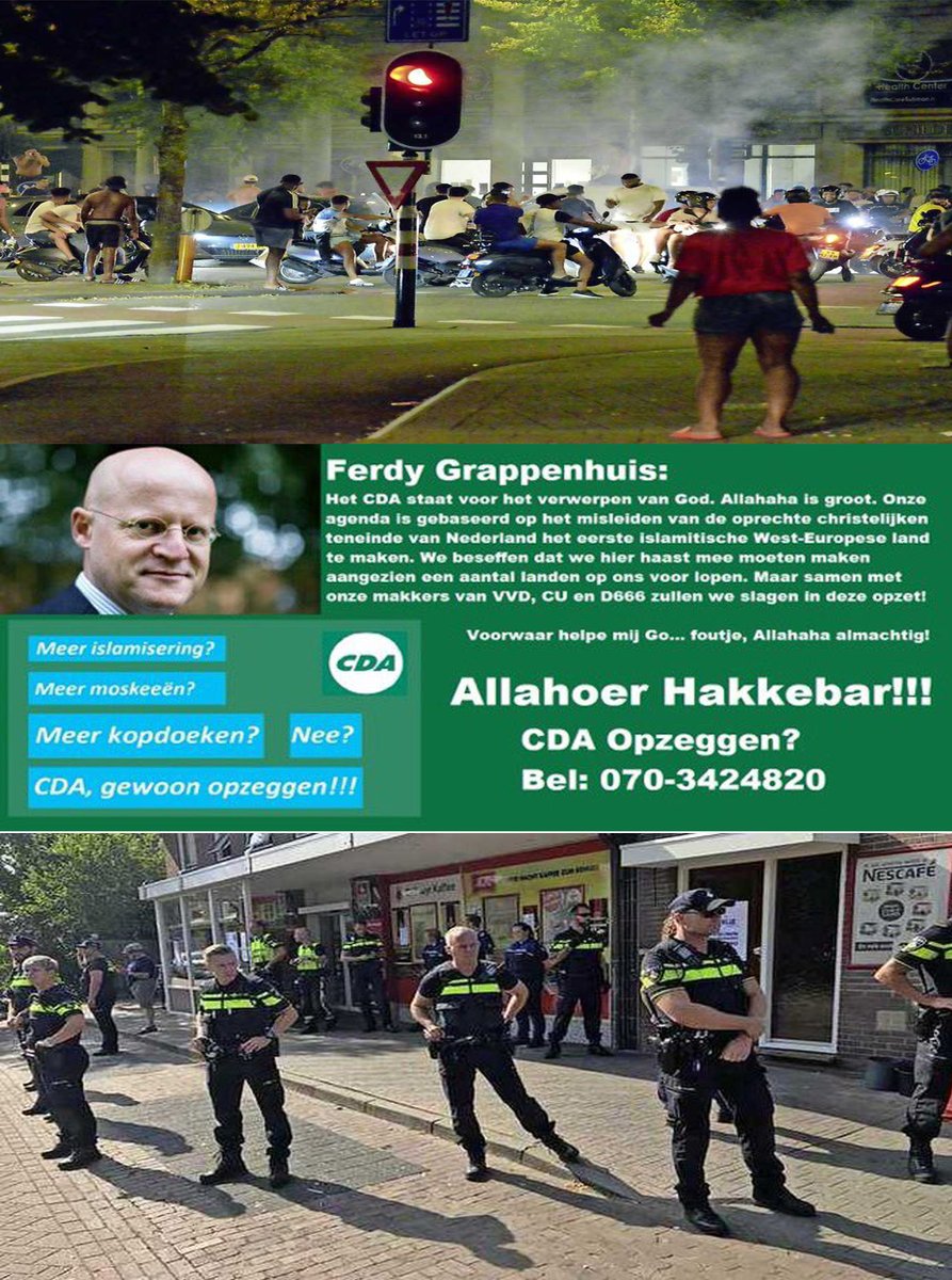 Heerbean's tweet photo. @RicharddeMos @Hartv00rDenHaag Geen enkele arrestatie na rellen #Schevenigen! Een enorme blamage voor Burgemeester van #Zanen en de #politie @Politie https://t.co/R6RmmRdYjG