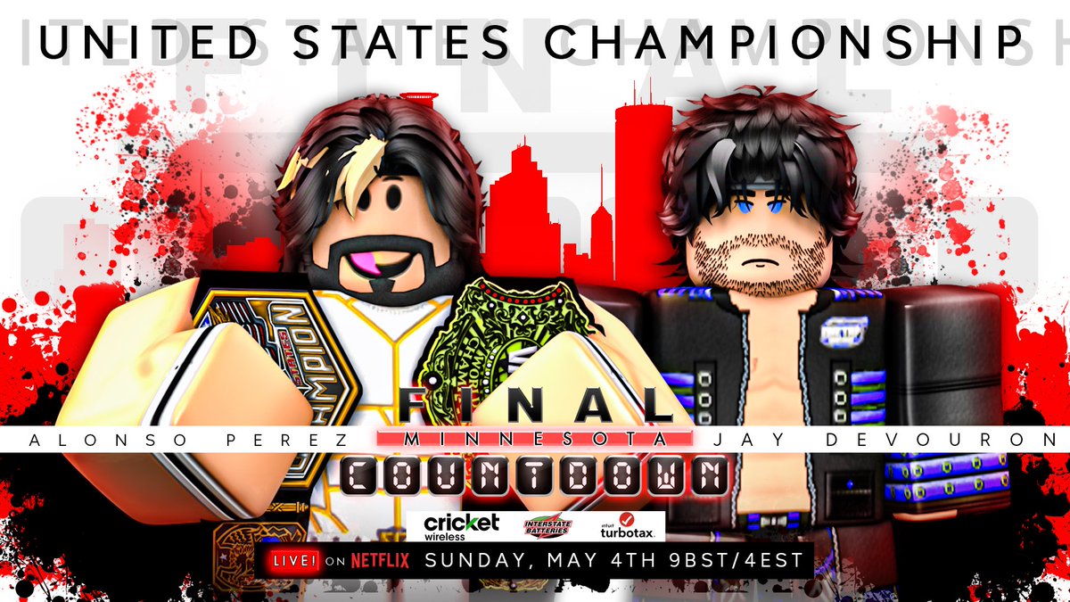 //-[FINAL COUNTDOWN 4/5/25]-\\

Jay Devouron takes on double champion Alonso Perez for the United States Championship!

Devouron has been on a run as of late only losing once but Perez is also looking impressive holding 2 championships.

Which man will walk out with the gold?