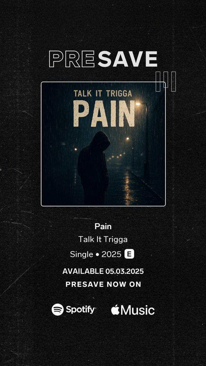 talkittrigga's tweet photo. Talk It Trigga - Pain https://t.co/ze53sXFsJq https://t.co/di3bl0sfSo