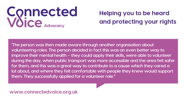 Connected Voice Advocacy (@cvadvocacy) on Twitter photo Being part of a positive community can bring a sense of belonging, safety and support.
#MentalHealthAwarenessWeek #advocacyworks
connectedvoice.org.uk/services/advoc…
#thisismycommunity <a href="/mentalhealth/">Mental Health Foundation</a> Being part of a positive community can bring a sense of belonging, safety and support.
#MentalHealthAwarenessWeek #advocacyworks
connectedvoice.org.uk/services/advoc…
#thisismycommunity <a href="/mentalhealth/">Mental Health Foundation</a>