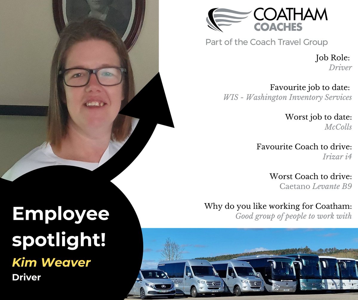 It's Friday! It's a Bank Holiday Weekend! Whoop Whoop!
Time for another Employee Spotlight, this time, It's Kim's turn. So, meet Kim, one of our Drivers :)