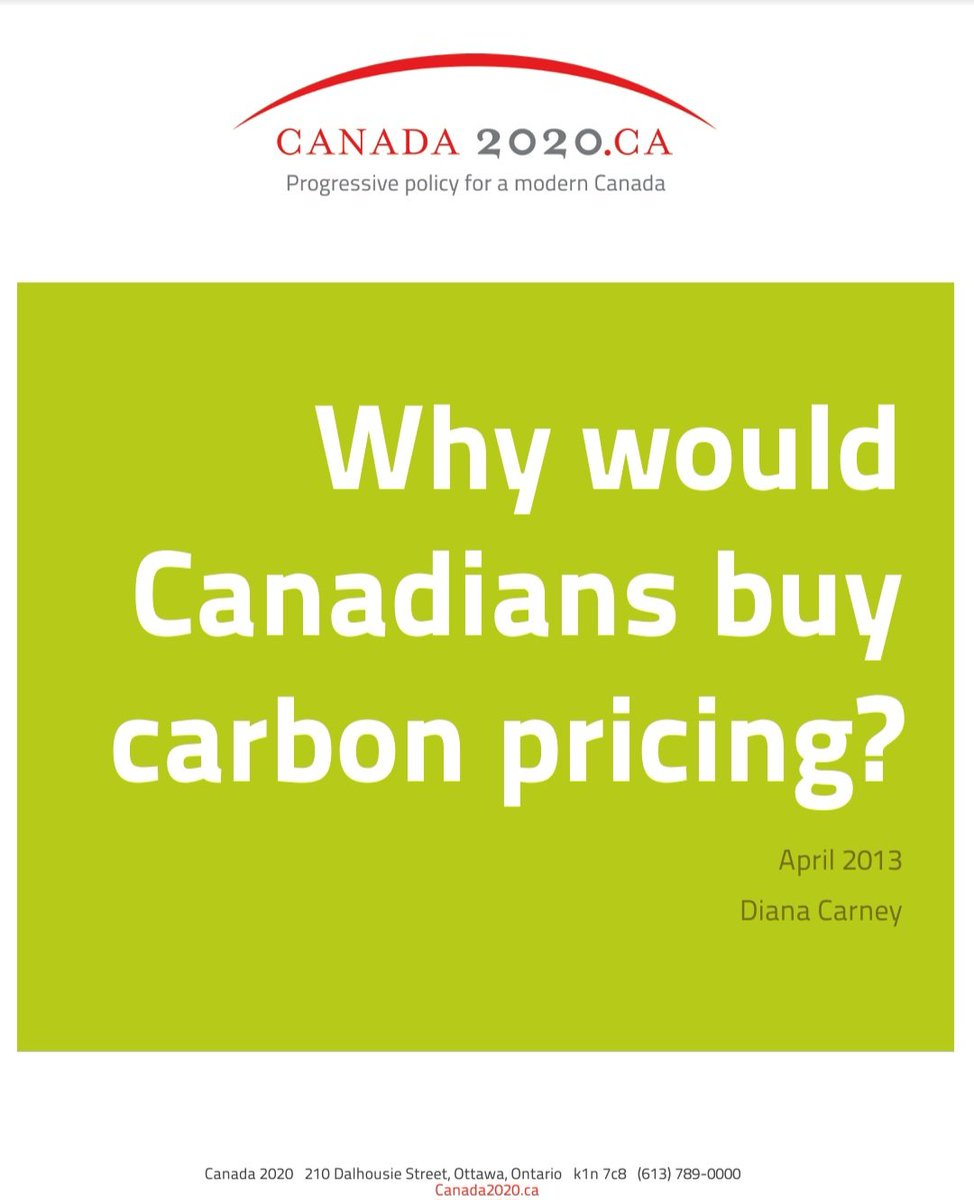 greg_scott84's tweet image. In 2013, Mark Carney&apos;s wife wrote this article (as VP for Research at Canada 2020) for an event called, &quot;How to sell carbon pricing to Canadians&quot;.

You can&apos;t make this stuff up!