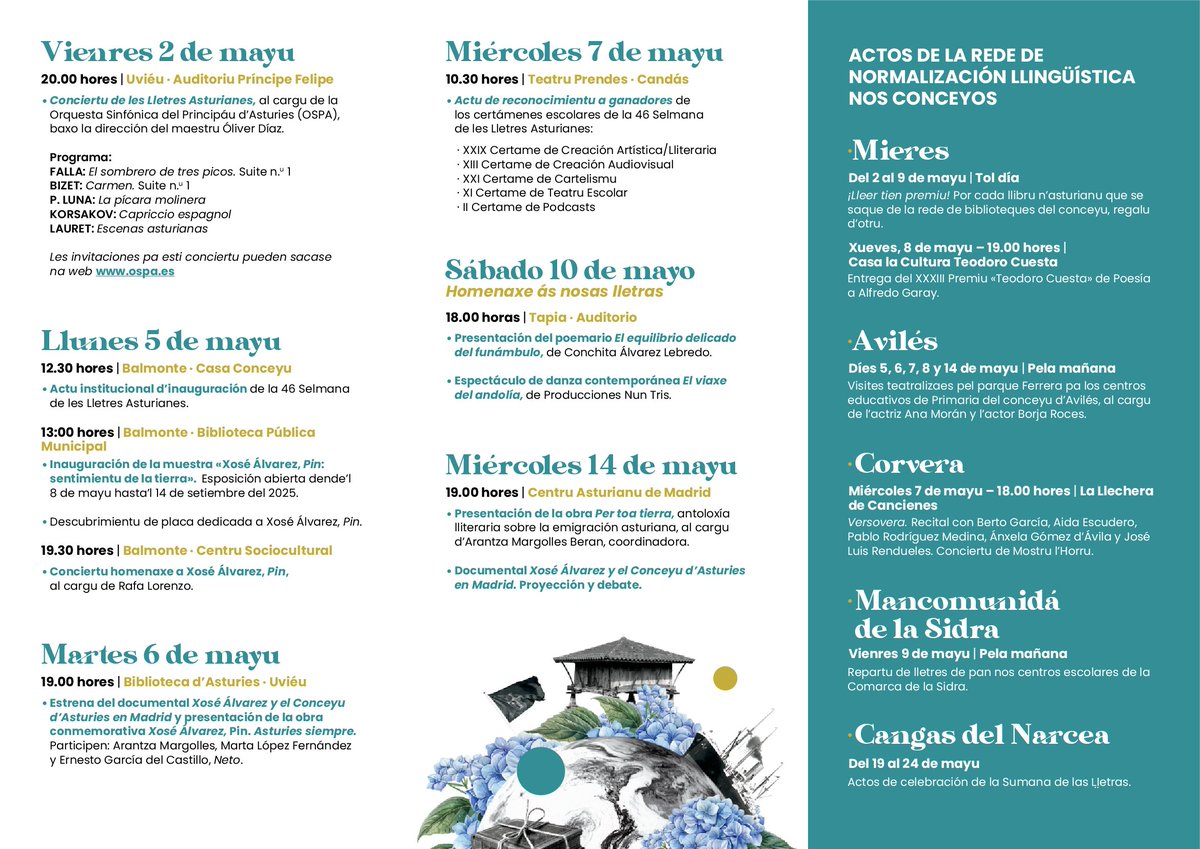 Nesta 46 Selmana de les Lletres Asturianes, y con motivu de la celebración del Día de les Lletres Asturianes el vienres 9 de mayu, anímovos a aprovechar el 10% descuentu nes llibreríes y el regalu del llibru conmemorativu pa facevos colos títulos de Calume d'<a href="/edicionesTrabe/">edicionesTrabe</a>