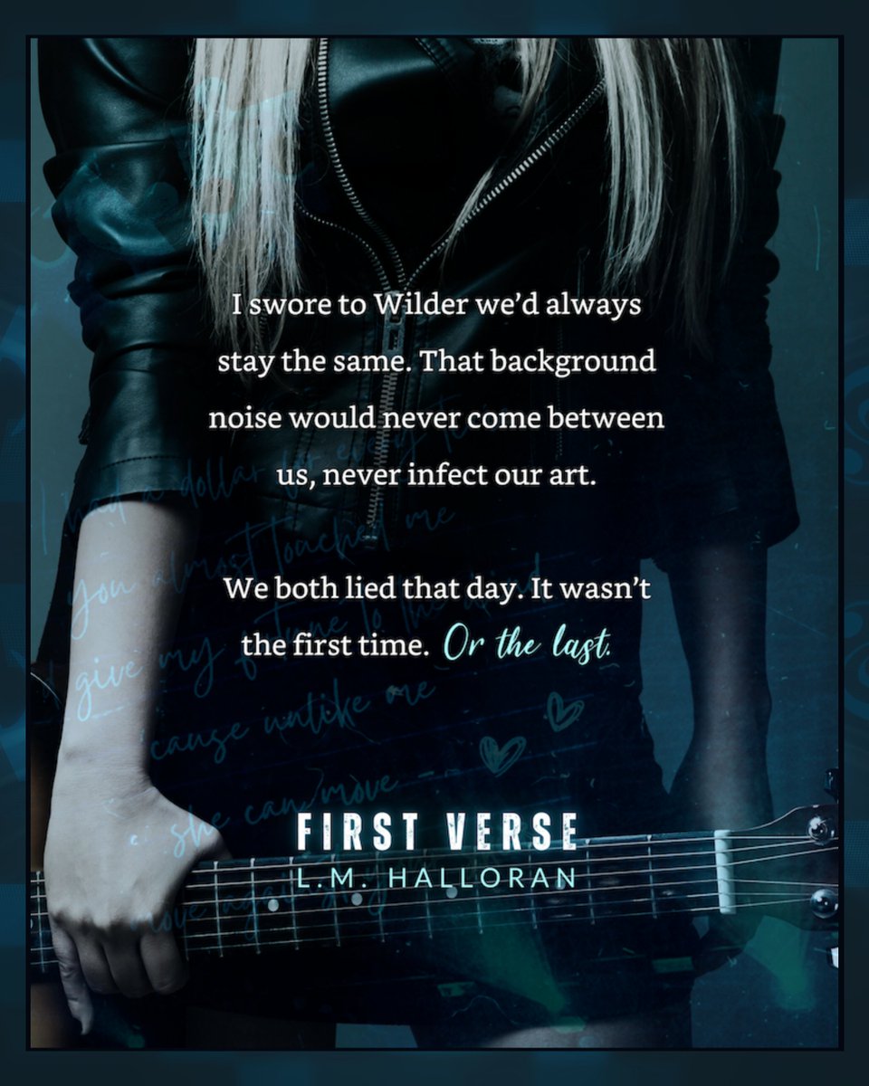 SpellboundStor1's tweet image. FIRST VERSE by @lm.halloran releases May 23rd!
#PreOrder: a.co/d/2OkZiGQ
🎸Rockstar Romance
🔥Heavy Angst
🎸Destined for Stardom
🔥Childhood BFFs
🎸Musical Soulmates
🔥Friends to Enemies to Lovers (x2)
🎸Anxiety Rep
🔥Addiction Rep
@theauthor.agency