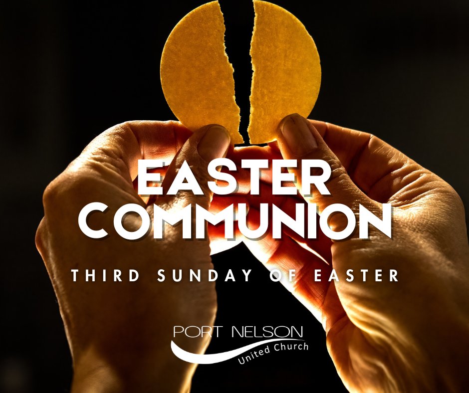 All are welcome to join us in person or online at 10:30 a.m., as we celebrate the Third Sunday of Easter with the Celebration of Communion. 
We will also mark Volunteer Appreciation Week and Red Dress Day this morning.
portnelson.ca/sunday-service…