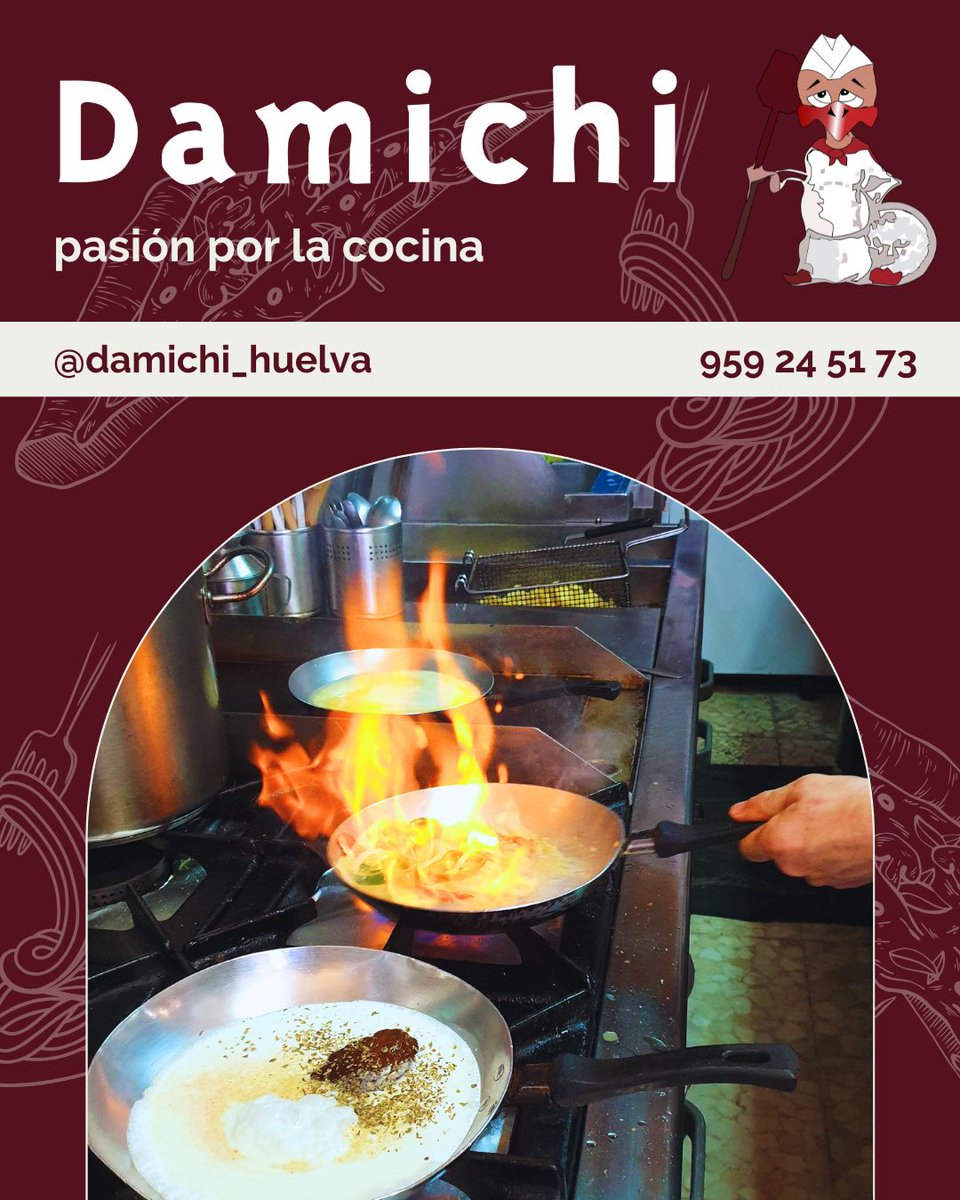 ¡A por un nuevo fin de semana amig@s!

𝗗𝗮𝗺𝗶𝗰𝗵𝗶 🍕🍝
📞 959 24 51 73
🏠 Calle Diego de Almagro, S/N #Huelva
📱 damichi_huelva
🐦 <a href="/DamichiHuelva/">Damichi Restaurante</a>
#restaurante #pizzeria #gastronomía #delivery