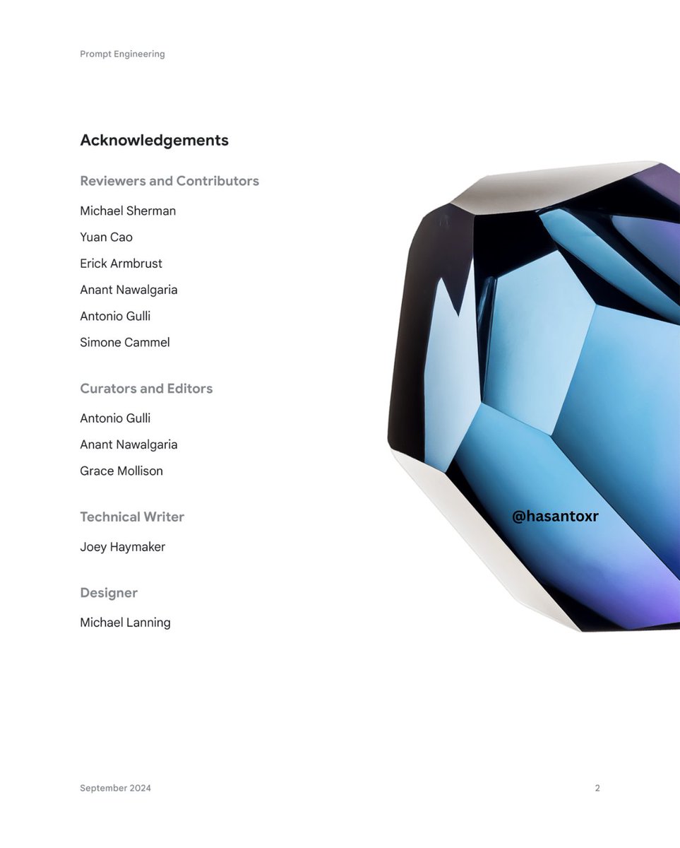 Google just released a 69-page prompt engineering masterclass.