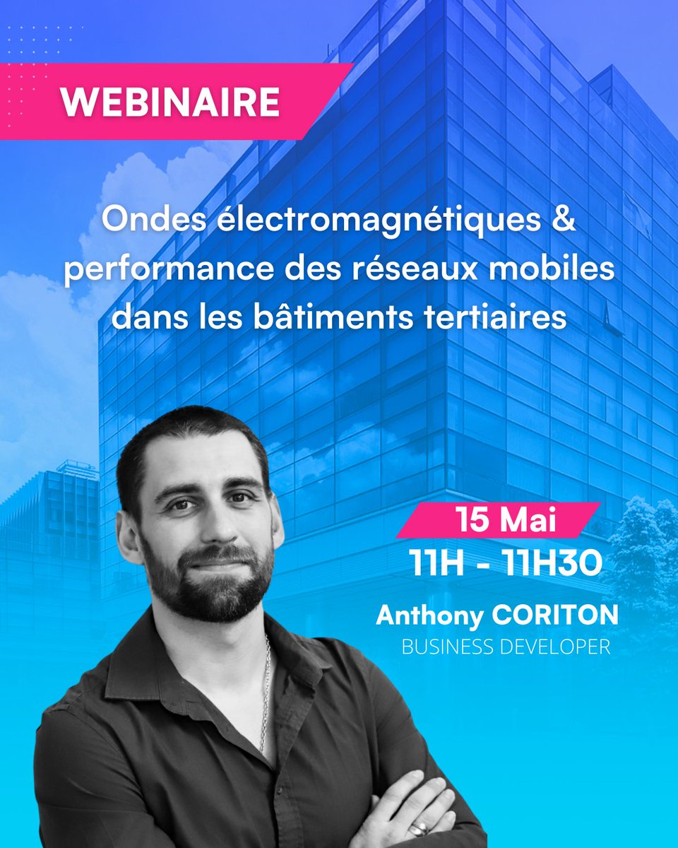 EXEM (@exemlab) on Twitter photo Le 15 mai à 11h, rejoignez notre webinaire sur l’intégration des ondes électromagnétiques et de la performance réseau dans les labels HQE BD, R2S, WiredScore. Deux enjeux clés pour les bâtiments tertiaires.
Inscription : tinyurl.com/2zmnuvhr Le 15 mai à 11h, rejoignez notre webinaire sur l’intégration des ondes électromagnétiques et de la performance réseau dans les labels HQE BD, R2S, WiredScore. Deux enjeux clés pour les bâtiments tertiaires.
Inscription : tinyurl.com/2zmnuvhr