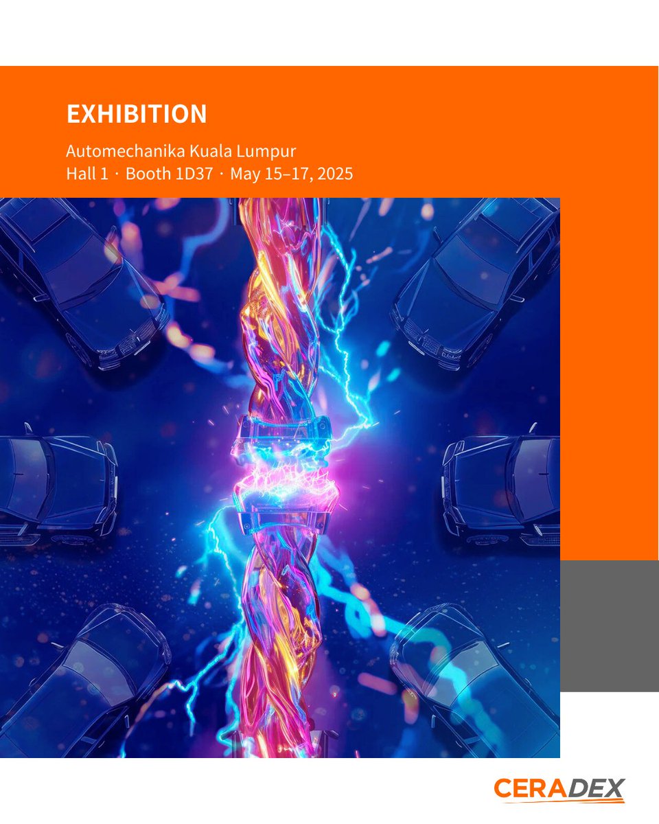 Ceradex_Sensor's tweet image. 📍 Ceradex at Automechanika KL
Hall 1 · Booth 1D37 · May 15–17
Discover smart sensor solutions for modern mobility.
#360MOBILITYMegaShows #TaipeiAMPA #EMobilityTaiwan #AutotronicsTaipei#AutoTech #AMKL
🔗 ceradex-sensor.com