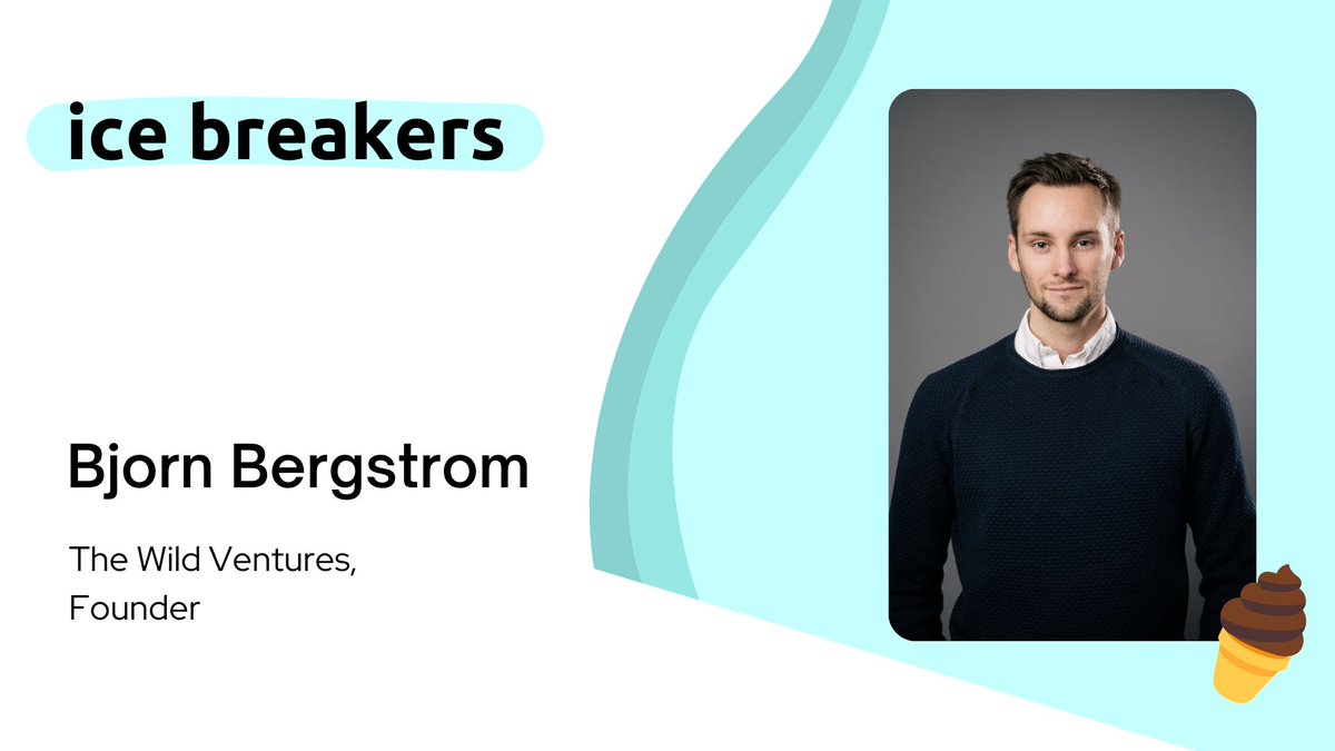Bjorn Bergstrom is the founder of The Wild Ventures, a sustainable AI-powered house of brands. 

Read More: buff.ly/V79fBnY 

Subscribe for more Ice Breakers: buff.ly/YgIj4FB