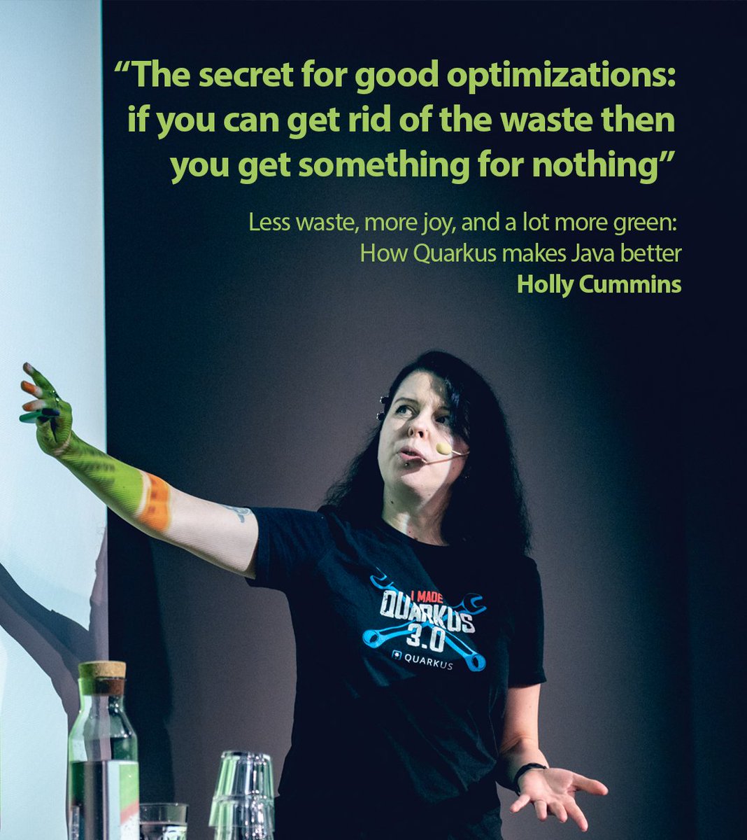 Øredev (@oredev) on Twitter photo At Øredev 2024, <a href="/holly_cummins/">Holly Cummins (holly_cummins@hachyderm.io)</a> delivered a fascinating deep dive into her work with Quarkus, focusing on waste management, throughput and the trade-offs in modern JVM development.
A must-watch for any #Java engineer. 👇
🎥 youtu.be/mx4p2zytjvc At Øredev 2024, <a href="/holly_cummins/">Holly Cummins (holly_cummins@hachyderm.io)</a> delivered a fascinating deep dive into her work with Quarkus, focusing on waste management, throughput and the trade-offs in modern JVM development.
A must-watch for any #Java engineer. 👇
🎥 youtu.be/mx4p2zytjvc
