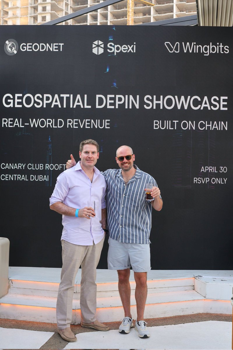 BStoic (@bstoic_) on Twitter photo A whirlwind week in Dubai representing <a href="/LayerDrone/">LayerDrone Network</a> & @spexi with <a href="/alec_wils/">Alec Wilson</a>.
Yesterday's <a href="/depinday/">DEPIN DAY & DEPINED PODCAST</a> event was excellent, congrats to the <a href="/fluence_project/">Fluence</a> team.
Then dinner with members of <a href="/helium/">Helium🎈</a> <a href="/GlowFND/">Glow Foundation</a> <a href="/WeatherXM/">WeatherXM</a> <a href="/GEODNET_/">GEODNET</a> and more.
So much good energy. 🙌 A whirlwind week in Dubai representing <a href="/LayerDrone/">LayerDrone Network</a> & @spexi with <a href="/alec_wils/">Alec Wilson</a>.
Yesterday's <a href="/depinday/">DEPIN DAY & DEPINED PODCAST</a> event was excellent, congrats to the <a href="/fluence_project/">Fluence</a> team.
Then dinner with members of <a href="/helium/">Helium🎈</a> <a href="/GlowFND/">Glow Foundation</a> <a href="/WeatherXM/">WeatherXM</a> <a href="/GEODNET_/">GEODNET</a> and more.
So much good energy. 🙌