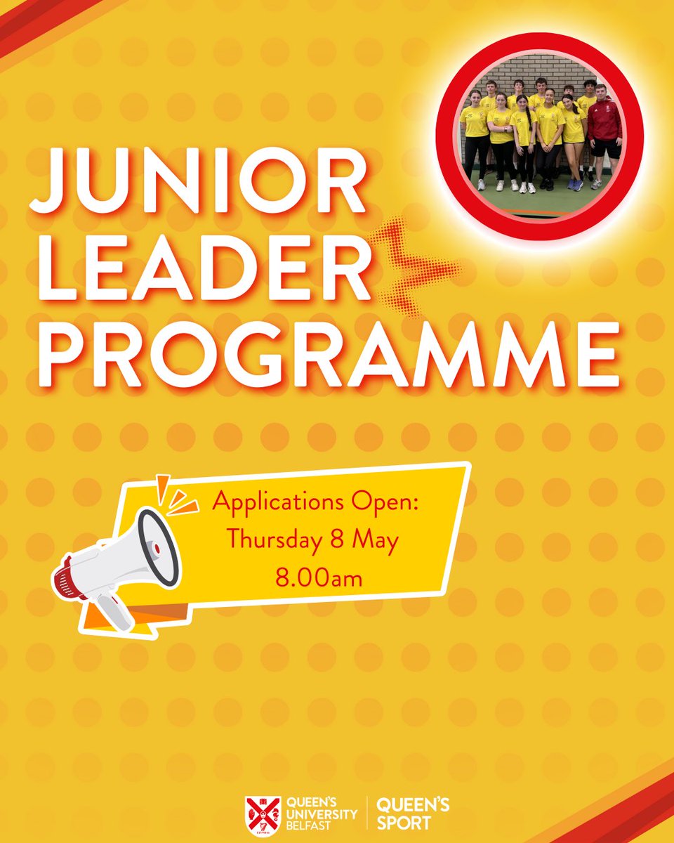 ☀️ Summer's almost here – School’s out, and Summer Scheme is in!
Enrolment Dates:
🗓️ Queen’s Staff &amp; Students: Opens Tuesday 6 May
🌟 Members &amp; Public: Opens Friday 23 May

Junior Leader Programme:
🗓️ Applications Open: Thursday 8 May

👉 ow.ly/rACn50VLleW