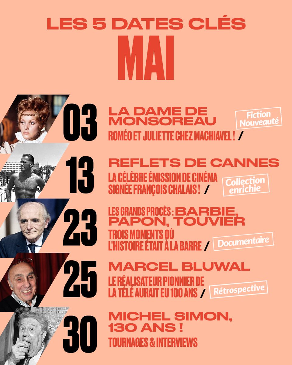 madelen_ina's tweet image. MAI 🌤️🌻
On respire un grand coup, on hume les arbres en fleurs et on prend sa dose de love avec « La Dame de Monsoreau » avant d’aller au @Festival_Cannes #programmation