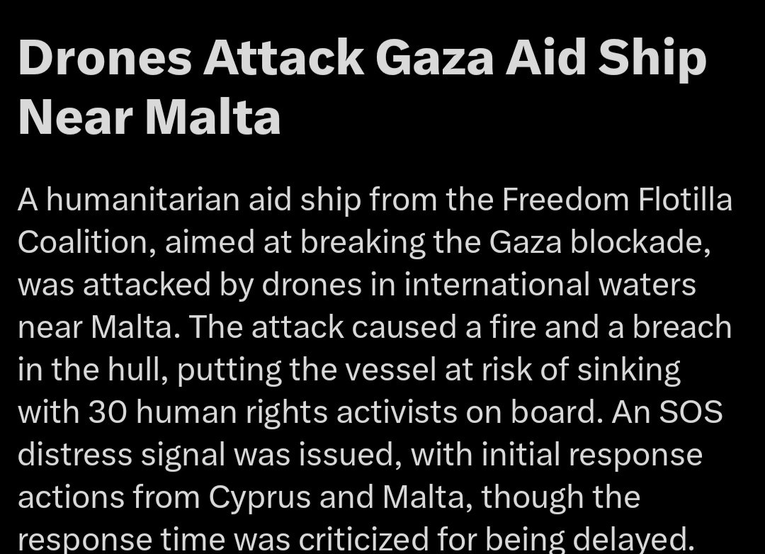 How does the whole  'human shield' argument work to a humataitian aid ship being attacked by drones near Malta?