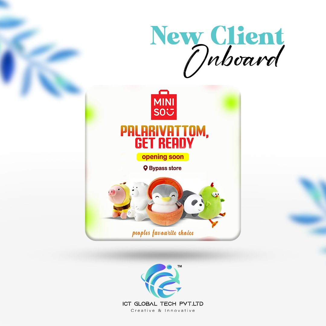 IndiaCityTalk's tweet image. Delighted to have MINISO KOTTAYAM onboard!

Here’s to new beginnings, great partnerships, and a brighter future. 🚀

#DigitalGrowthExperts #OnlineGrowthSolutions #SEOForSuccess #DigitalMarketingGoals #BoostYourBrandOnline #ResultsDrivenStrategy #PPCMarketingExpert