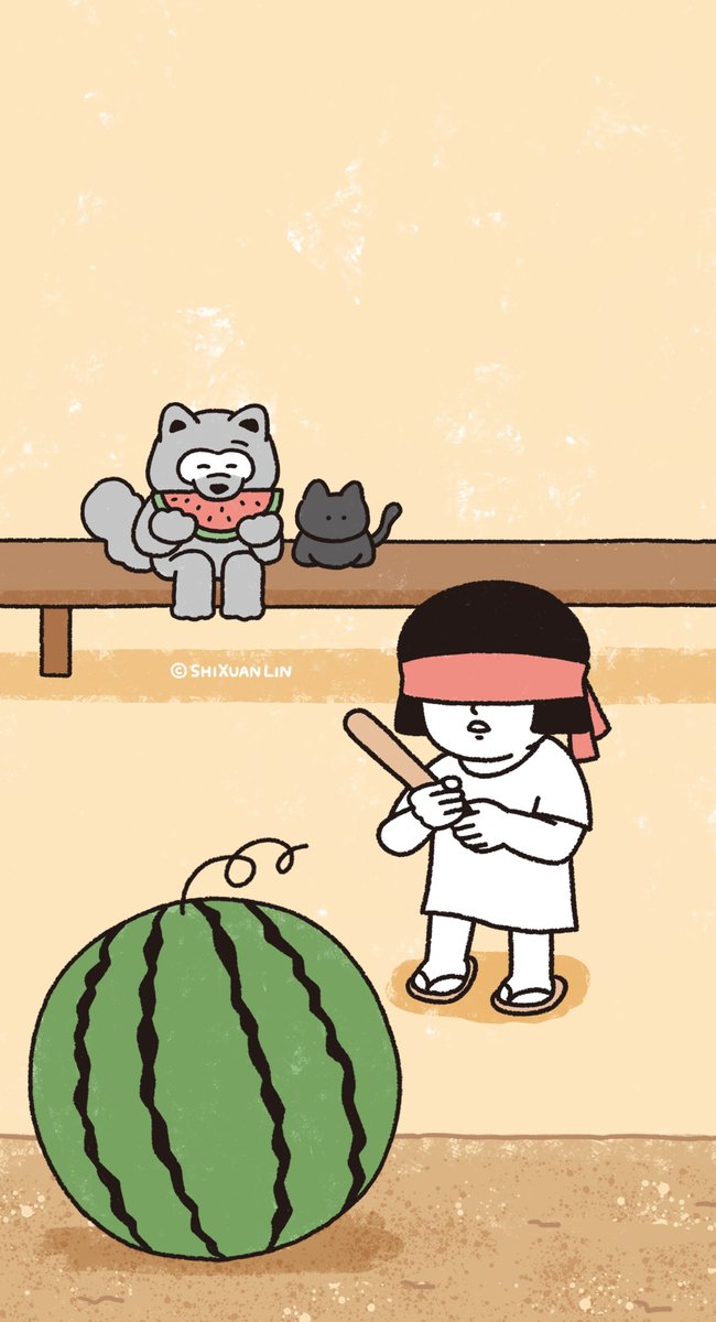 shixuanlin_'s tweet photo. 像觀落陰的打西瓜🍉ヽ( ×ω× )
#カレンダー #壁紙 #5月 #Calendar #スイカ https://t.co/cbiX3iCRqR