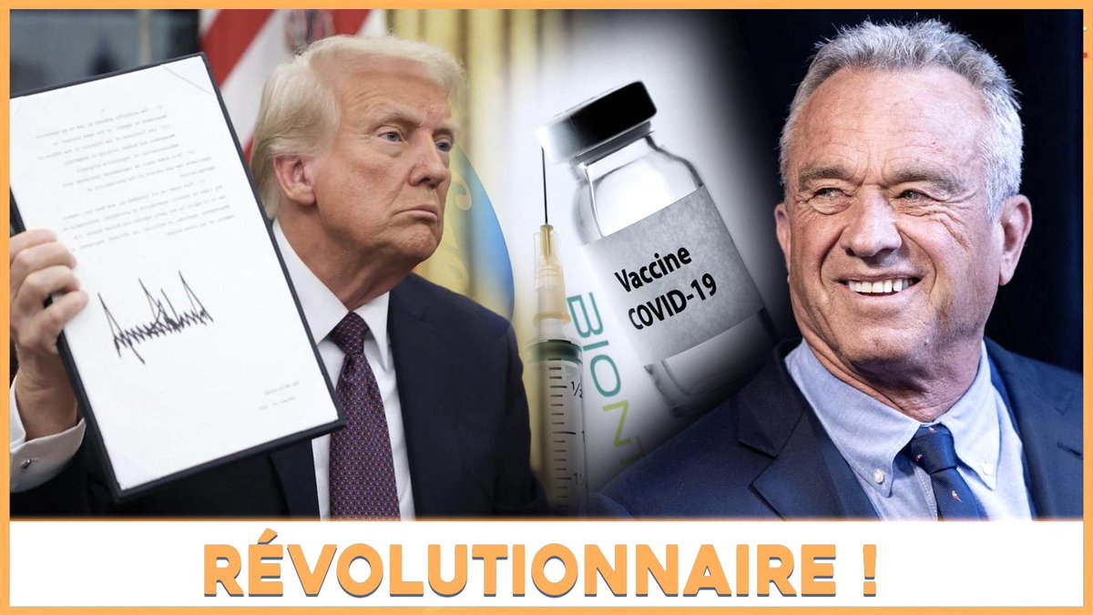 Coup de tonnerre aux États-Unis ! ⤵️

Le nouveau chef de l’autorité sanitaire suprême, la FDA, ne souhaite plus valider les nouvelles doses d’injections ARN messager Covid !

Et remet en cause l’autorisation du Novavax !

Alors que #Trump signe un nouveau décret pour couper le