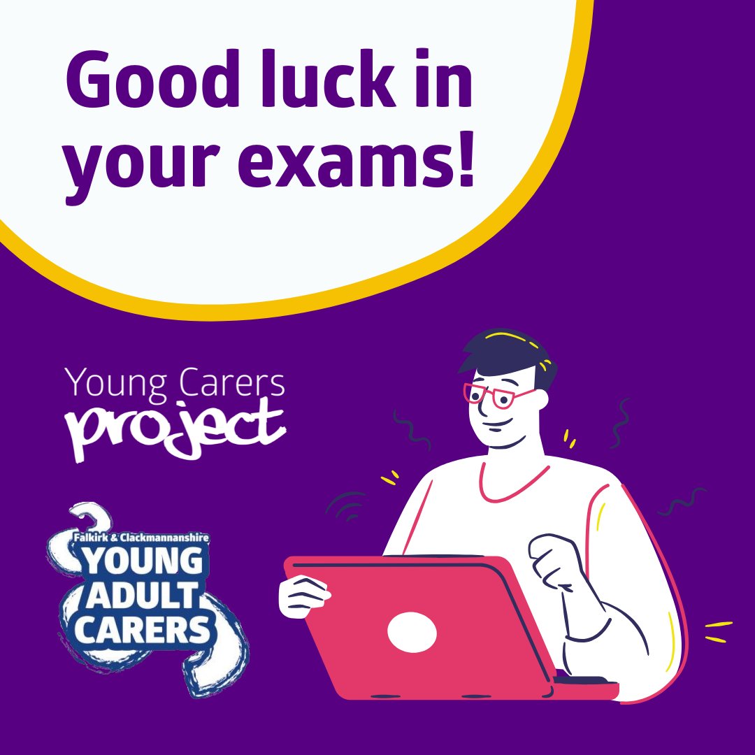 ✏The first week of exams is over!
🧠It might seem like there's still a long way to go - but you've got this!
💜We're wishing all our young adult carers the best of luck in their exams and assessments over the coming weeks.