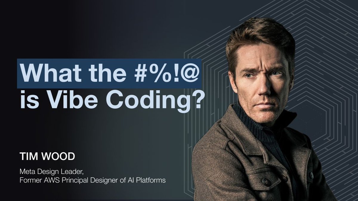 OneReach's tweet image. What is “vibe coding”? 🤔

🎙️ In our latest Invisible Machines episode, Tim Wood (Meta, Amazon Q Developer) returns to unpack the buzzword and explore the evolving connection between #experiencedesign and #AI.

🎧 Listen now: bit.ly/42uR8Jp

#AIPodcast #UXDesign