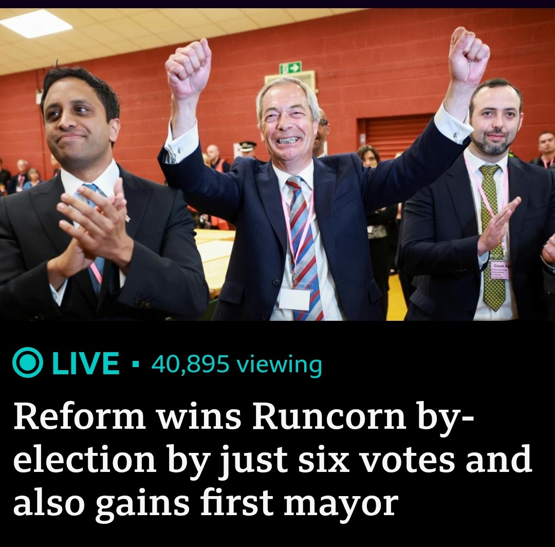 So now Reform have 5 MPs, big deal, the Liberal Democrats have 72 and nobody thinks they are going to be the next government