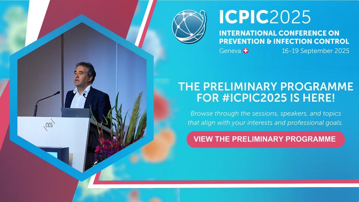 ICPIC_meeting's tweet image. The preliminary programme for #ICPIC2025 is here! 💻 The ICPIC 2025 experience is about more than just attending, it is about shaping your ideal journey through the latest in #infectionpreventionandcontrol. ➡️ View the preliminary programme: tinyurl.com/ICPIC-2025-Pro…