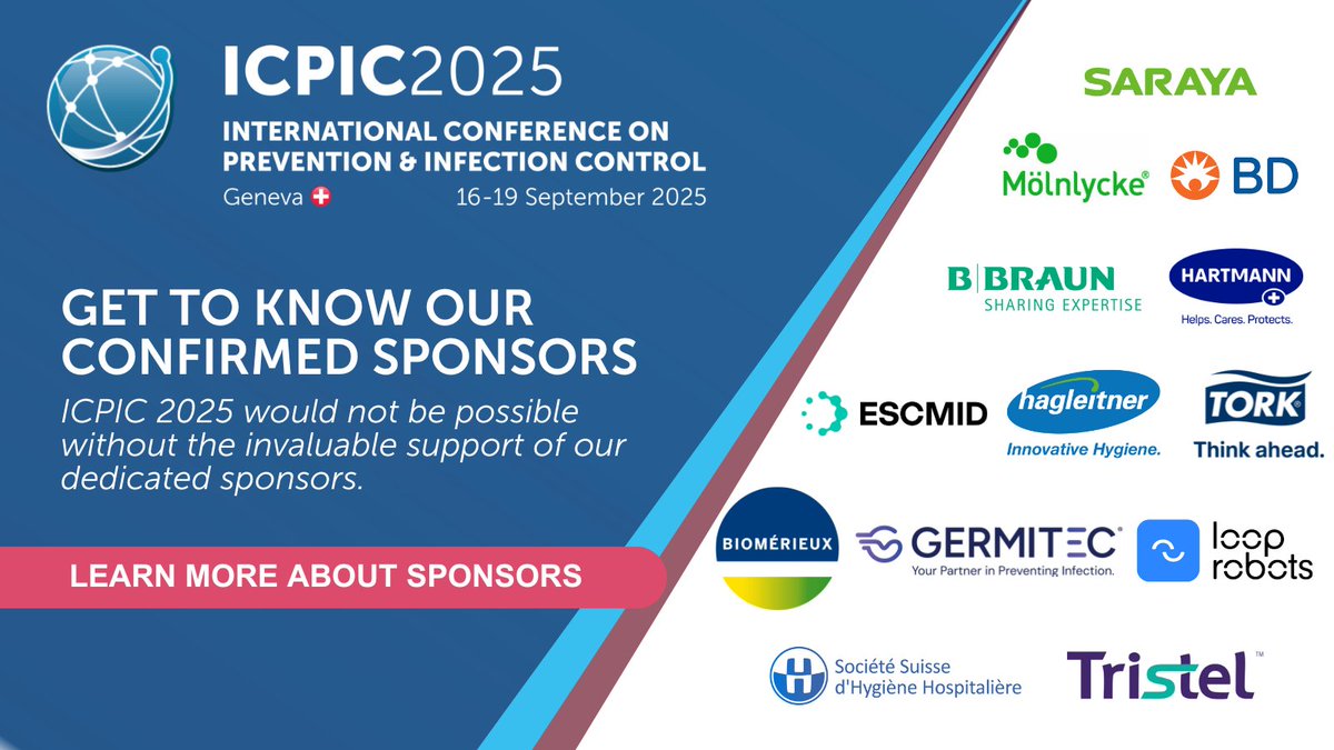 ICPIC_meeting's tweet image. Get to know our confirmed sponsors for #ICPIC2025 ✨ These leaders are essential in driving innovation, sharing research, and connecting the global #IPCcommunity. ➡️ Learn more about our confirmed sponsors: tinyurl.com/ICPIC-2025-Con…