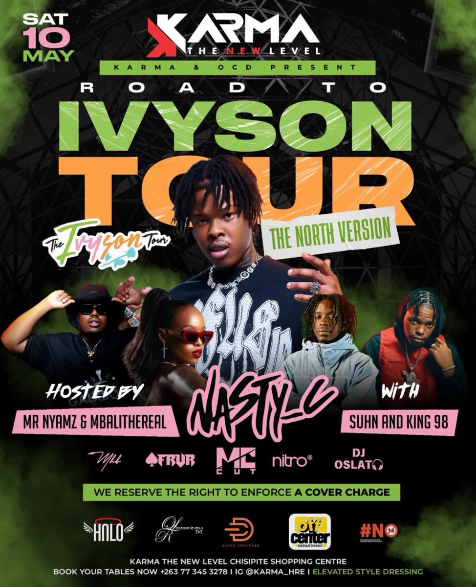 Off_centre_dept (@ocd_updates) on Twitter photo 10 May โ OCD x Nasty C. Ivyson Tour hits Zim! FREE entry. Don't say we didn't tell you! <a href="/ocd_updates/">Off_centre_dept</a> 10 May โ OCD x Nasty C. Ivyson Tour hits Zim! FREE entry. Don't say we didn't tell you! <a href="/ocd_updates/">Off_centre_dept</a>