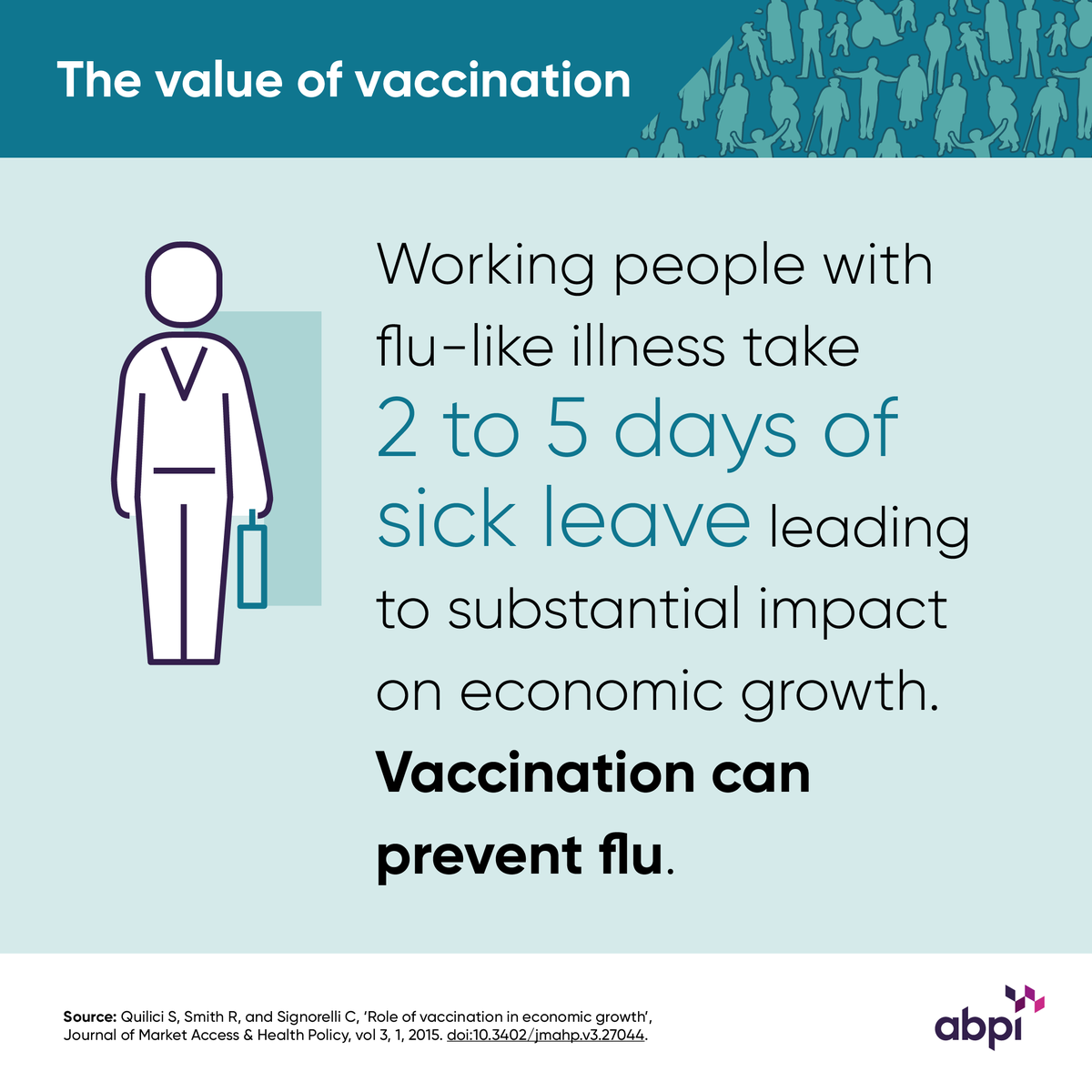 ABPI (@abpi_uk) on Twitter photo Vaccination helps people stay well, stay at work, and keep the economy moving. 🧑🤝🧑🚀📈
Find out more about the benefits of vaccination with our handy infographic abpi.org.uk/value-and-acce…
#EIW #PreventionforChange <a href="/VaccinesEurope/">VaccinesEurope</a> Vaccination helps people stay well, stay at work, and keep the economy moving. 🧑🤝🧑🚀📈
Find out more about the benefits of vaccination with our handy infographic abpi.org.uk/value-and-acce…
#EIW #PreventionforChange <a href="/VaccinesEurope/">VaccinesEurope</a>