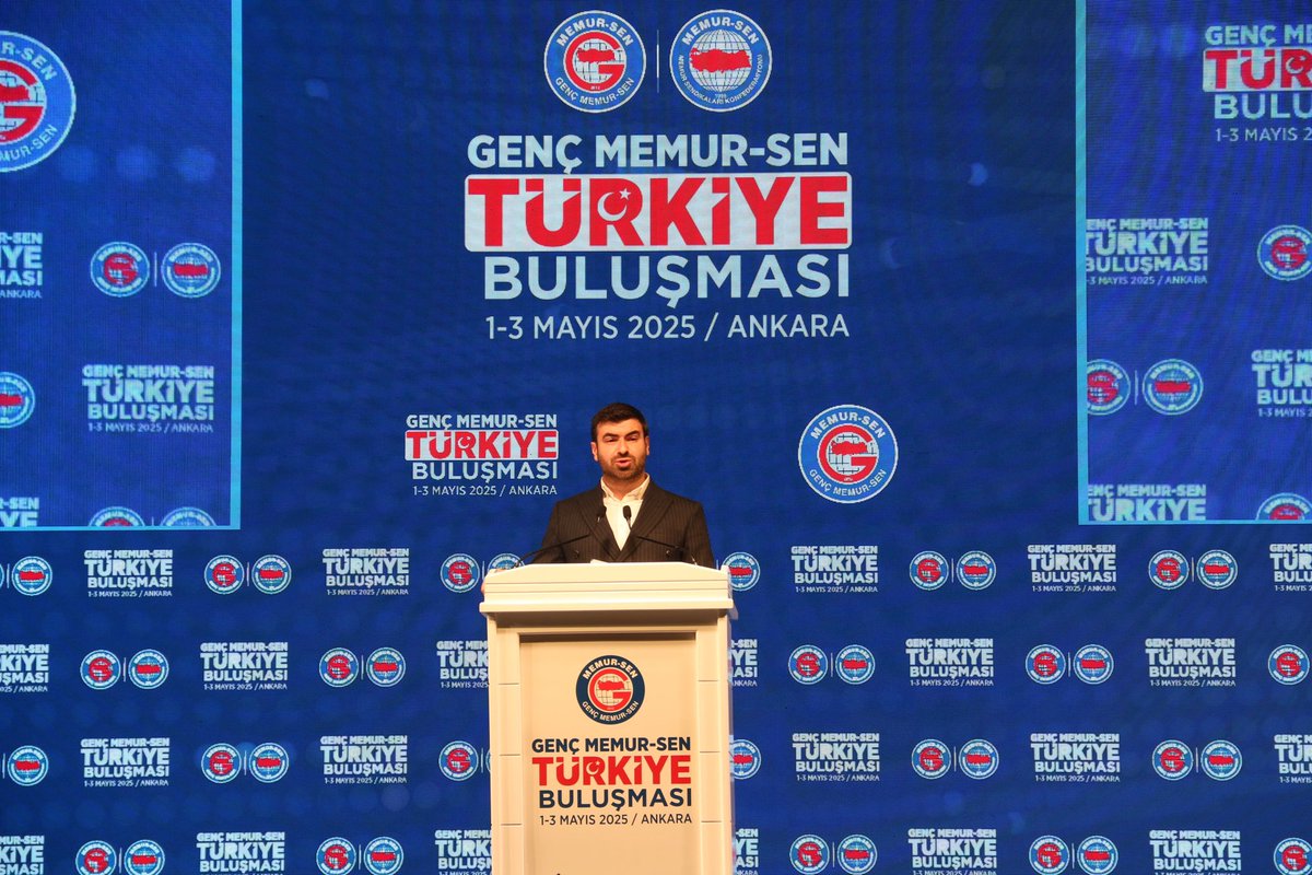 gencmemursen's tweet photo. Genç Memur-Sen Türkiye Buluşması, Gençliğin ağabeyi, irademizin sesi Genç Memur-Sen Genel Başkanımız Sn. @mstemrebalci ’nın açılış konuşmalarıyla başladı. https://t.co/y9y9gqYigQ