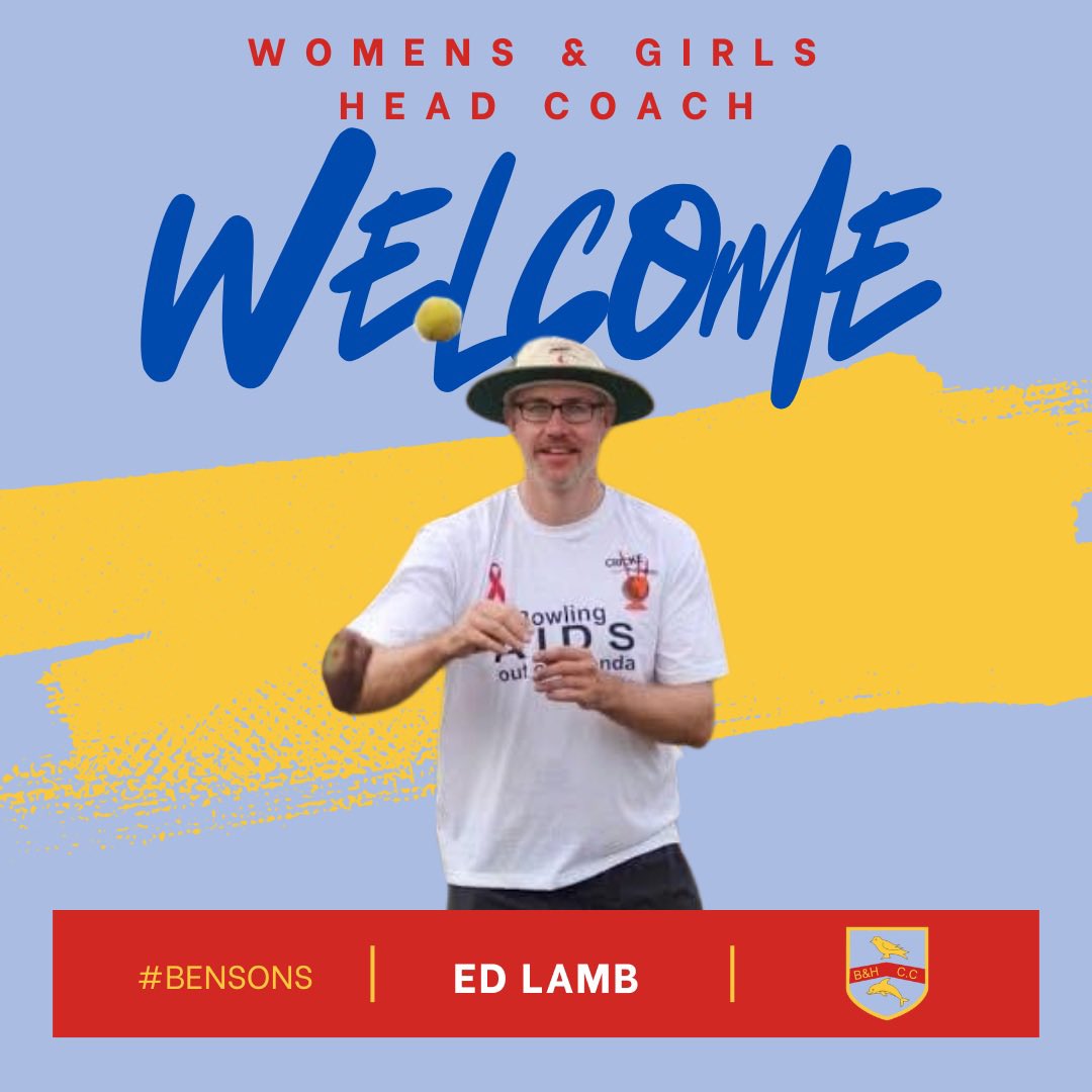 A big welcome to Ed Lamb who joins us as the new Women &amp; Girls Head Coach 👏

Ed has extensive coaching experience both here &amp; abroad, and joins us to drive our 2 Womens teams and 4 Girls teams forward.

We look forward to working with Ed and welcoming him into the Bensons 🎉
