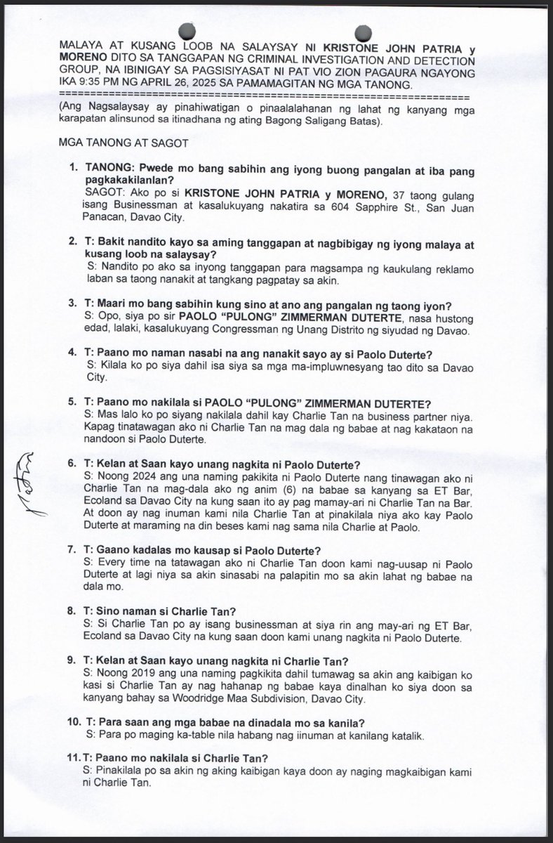 jesusfalcis's tweet image. OMG nanuntok ng bugaw at kumukuha ng babae si Paolo “Pulong” Duterte, anak ni Rodrigo at currently ay Congressman, ayon sa isang police report o sinumpaang salaysay.

This guy is crazy. He committed not just physical injuries and/or attempted murder but also possibly human and…